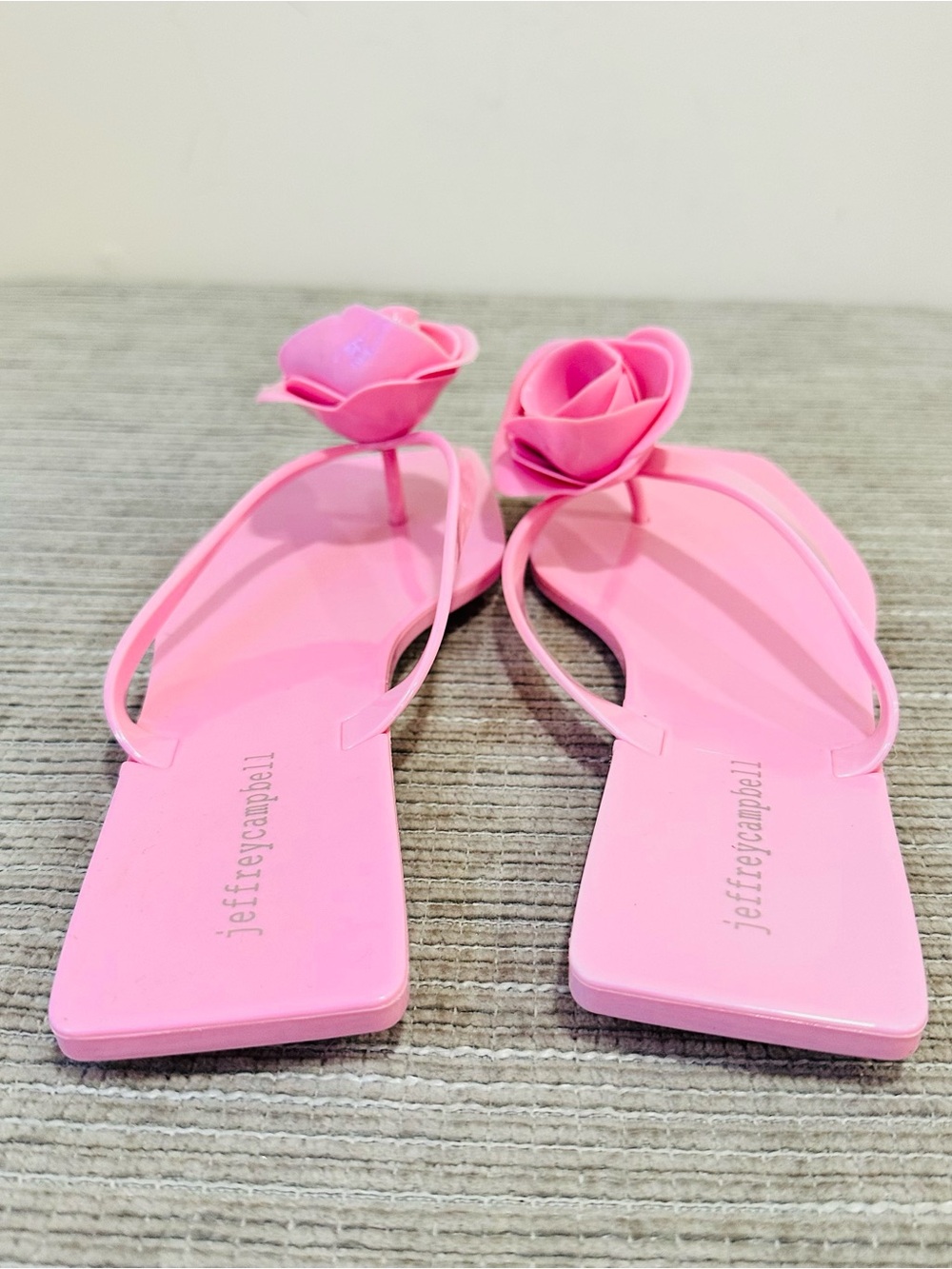 Jeffrey Campbell Sweeten Rose Jelly Thong Sandals Pink Women's Size 8‎ - Picture 5 of 7